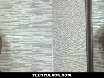 TeenyBlack - Petite Mocha Babe Bounces On a Big White Cock