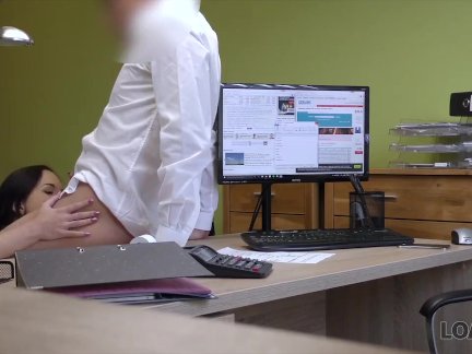 LOAN4K. Amateur passes special casting of loan agent to get money