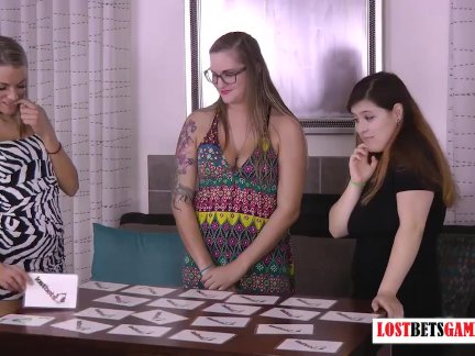 3 Gorgeous Girls Find out Who has the Best Memory, and Least Clothes