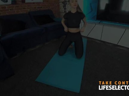 Schoolgirl and yoga fantasies with your slutty girlfriend Sola Zola