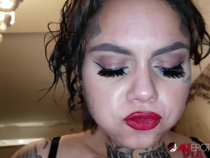 Genevieve Sinn fucked after getting a face tattoo