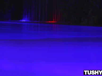 TUSHYRAW Cute Brunette can't get enough hard anal pounding