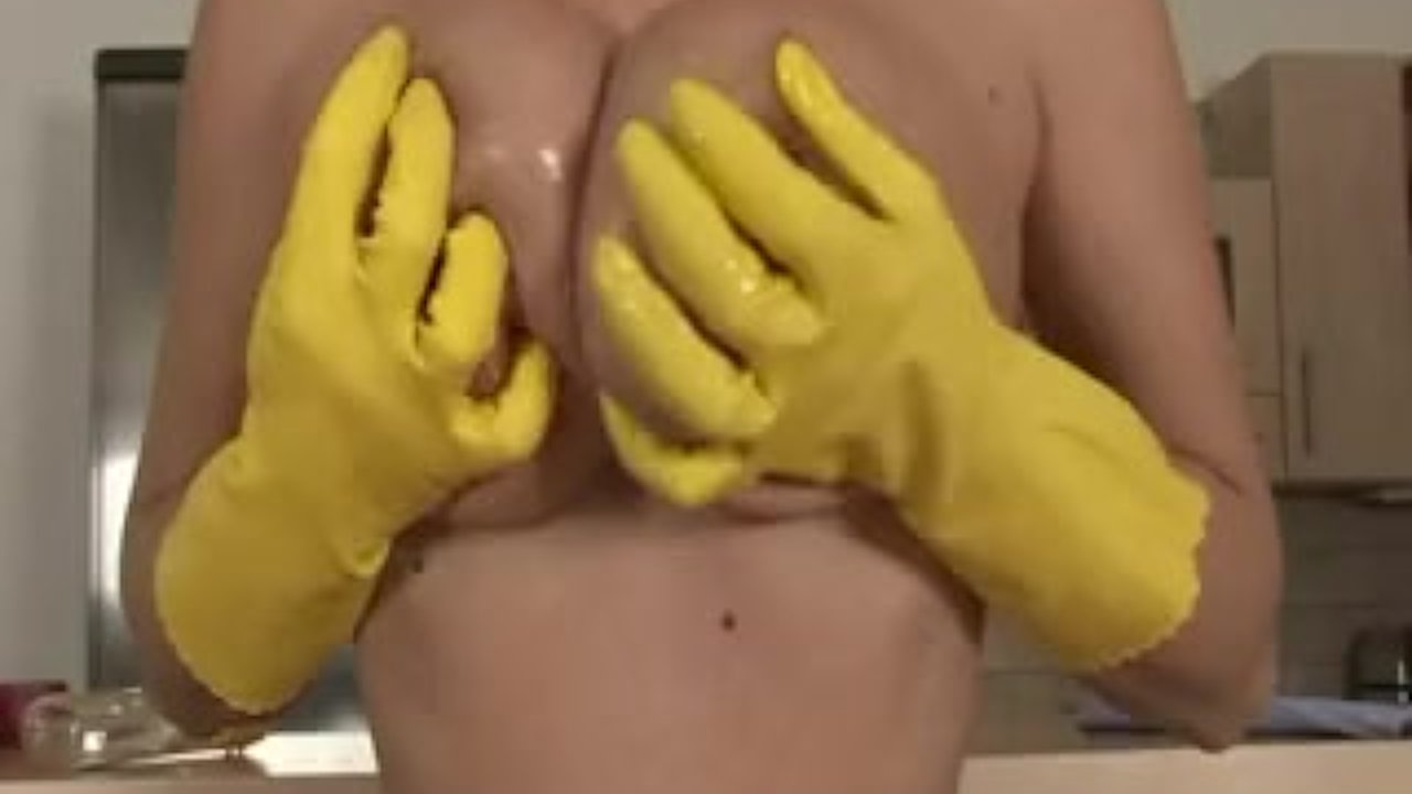 Big boobs and rubber gloves