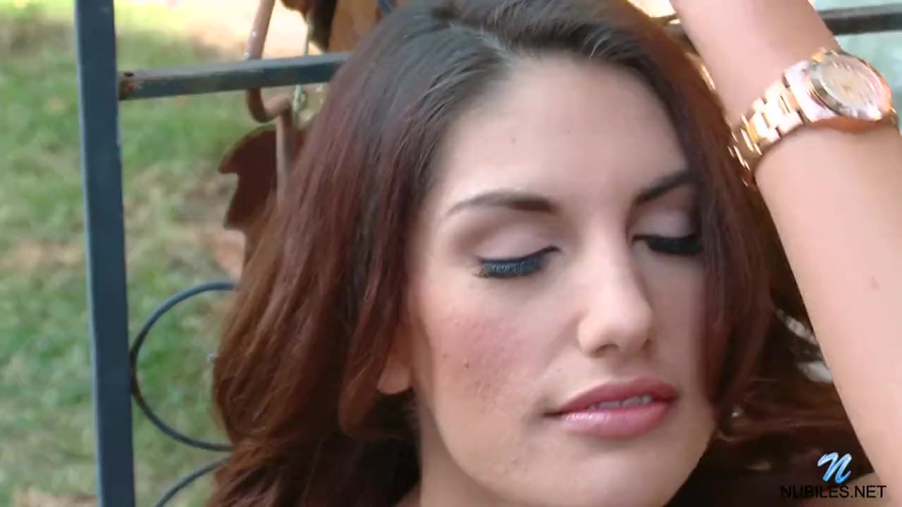 Busty coed August Ames trembles with orgasm - RedTube