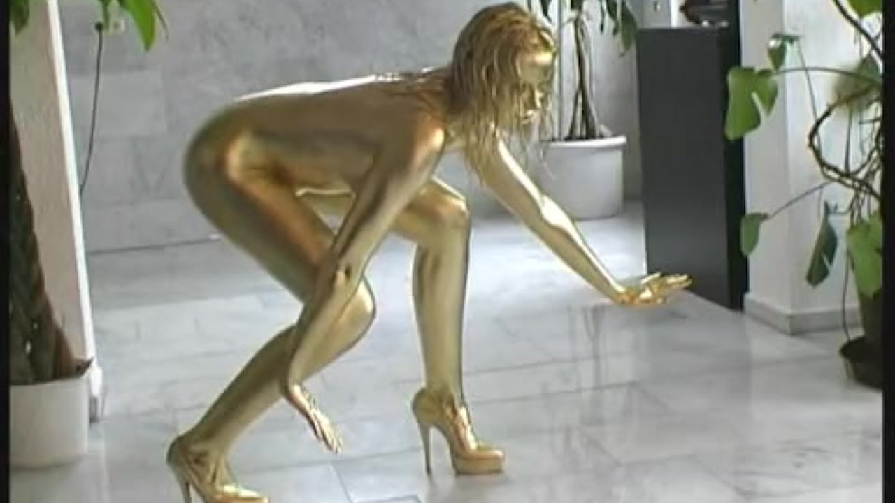 busty girl body painted in gold - Free Sex Video - RedTube
