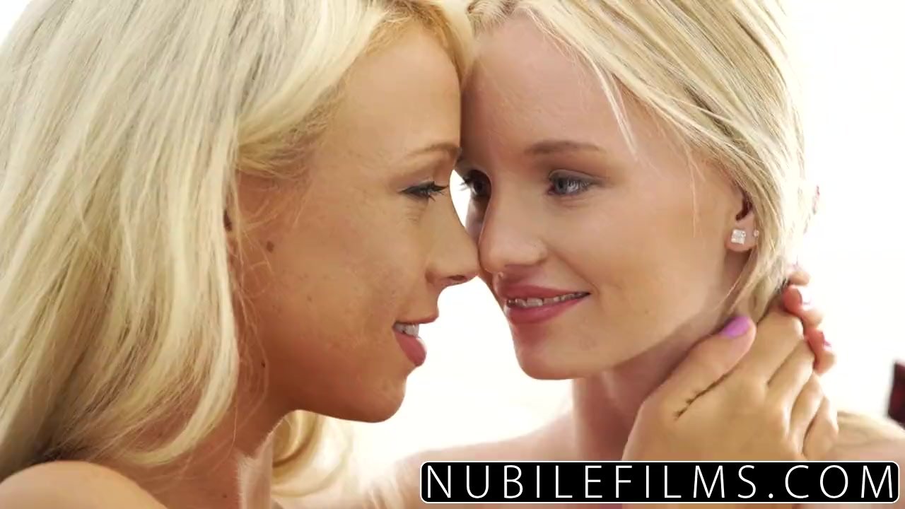 First time lesbian sex for young blonde lovers