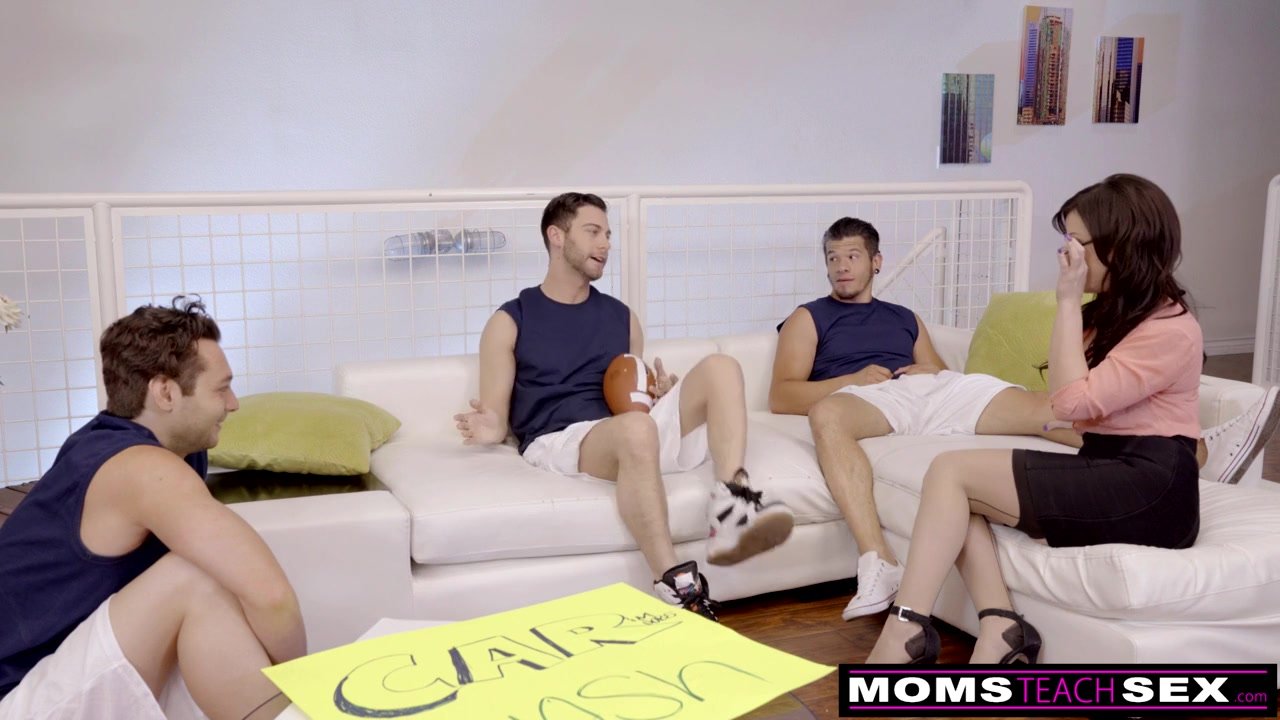 cheating milf fucks son and his friends when hubbys away! - RedTube