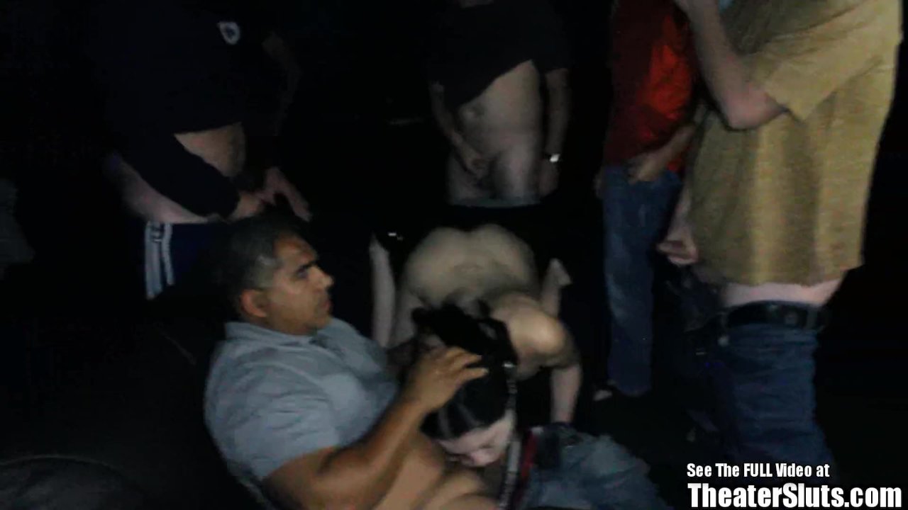 Petite Pale Party Chick GangFucked in Porno Theater - Free Sex Video - RedTube