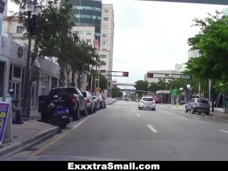 Small-Frame Babe Fucks The Parking Attendant