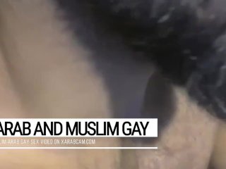 Arab gay macho stud finds & pleases his master. Djamel swallows it all