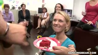 Group Sex Cum On Cake - Male stripper cums on her slice of cake - RedTube