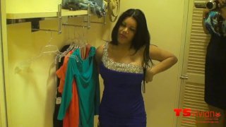 TS Vivian in the fitting room - RedTube