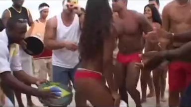Beach Party Gangbang - Brazilian Gangbang Porn Videos & Sex Movies | Redtube.com