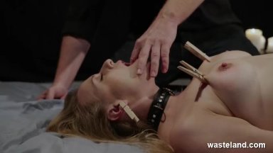 Electric Masochistic Orgasms With Clothes-pins